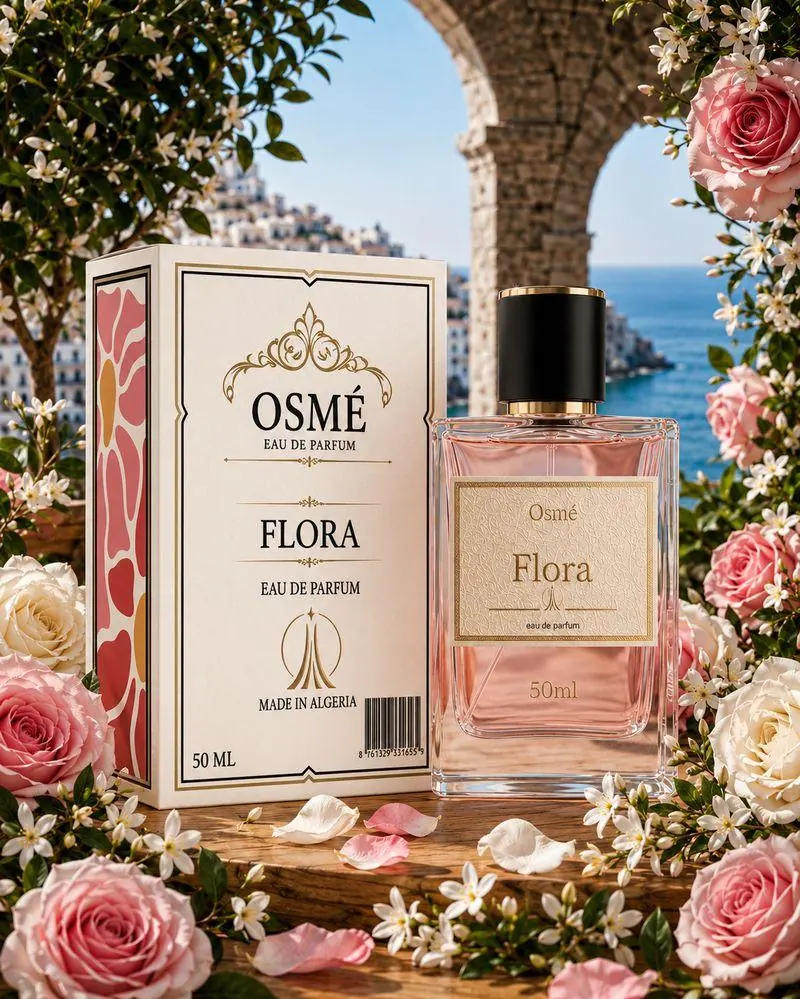 Osmé Flora, flacon et coffret