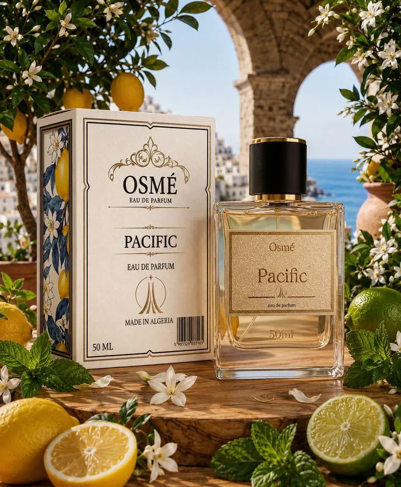 Osmé Pacific, eau de parfum, et son coffret, entre citrons et menthe